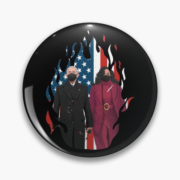 Artikelvorschau, Die Obamas 2021 Feuer USA Obama Barack Michelle Obama Liebe Die Obamas Biden Einweihung entworfen und verkauft von seazn-trends.