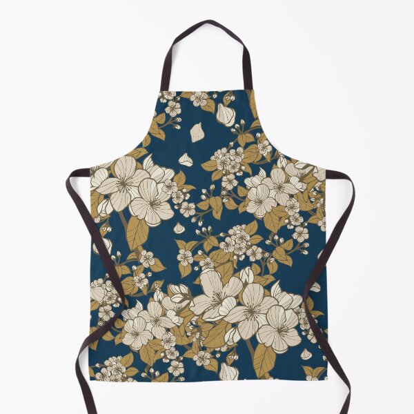 Item preview, Spring blossom - Prussian Blue designed and sold by appleyards.