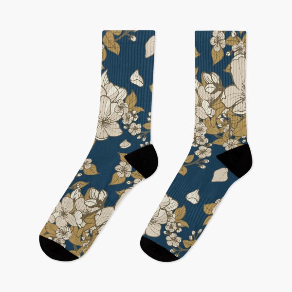 Item preview, Spring blossom - Prussian Blue designed and sold by appleyards.