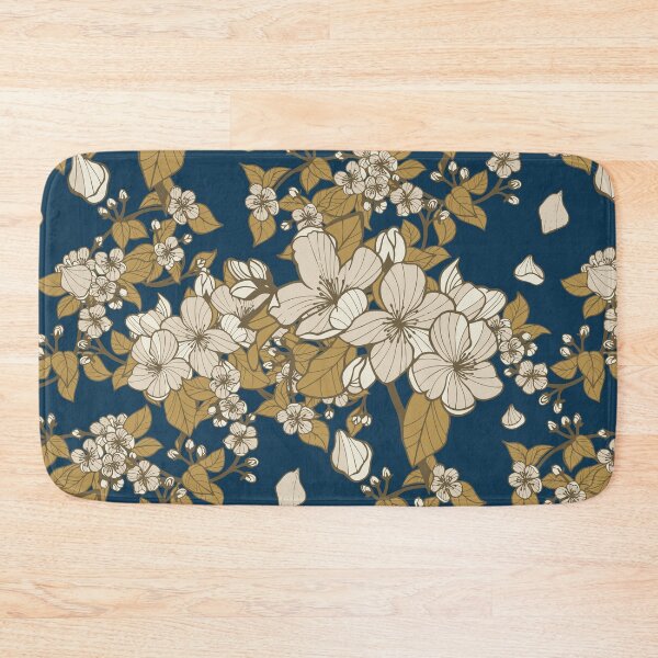 Item preview, Spring blossom - Prussian Blue designed and sold by appleyards.