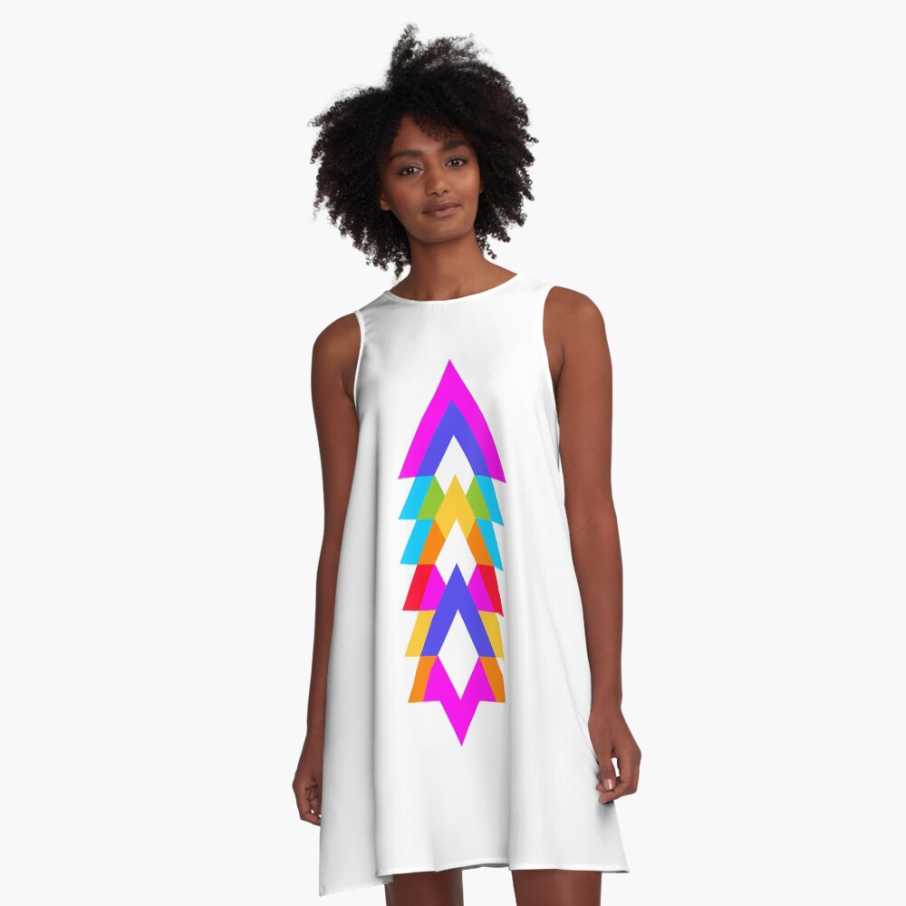 Vista previa del artículo con la obra «Vestido acampanado», diseñado y vendido por Riograf.