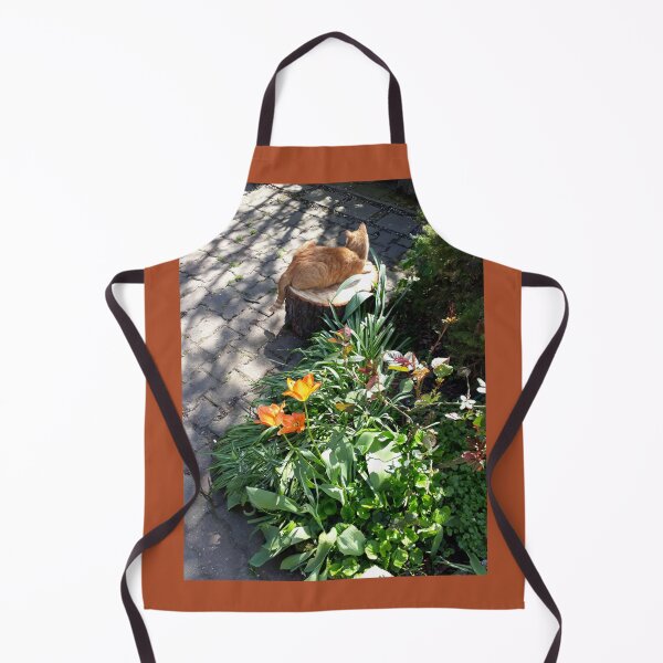 Item preview, Spring, cat chilling, nature designed and sold by UnsereWelt.