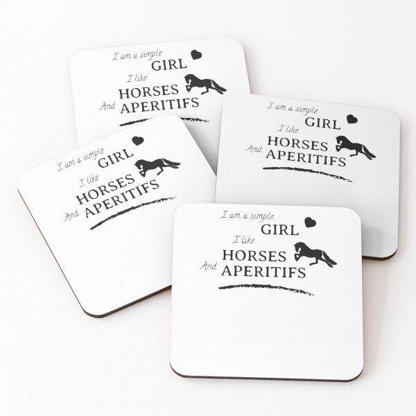 Item preview, I am a simple girl I like horses and aperitifs designed and sold by malo Barbier.