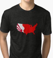 The Man in the High Castle Map Tri-blend T-Shirt
