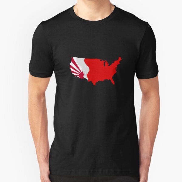 The Man in the High Castle Map Slim Fit T-Shirt