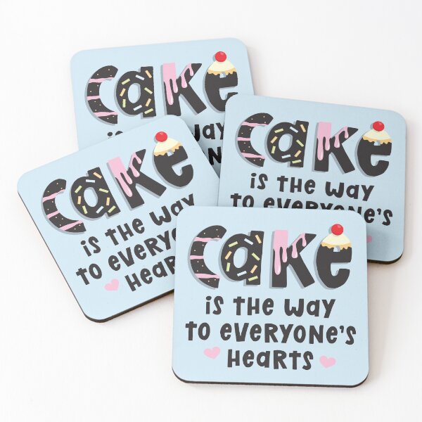 Item preview, Cake is the Way to Everyone's Hearts designed and sold by VicEllisArt.