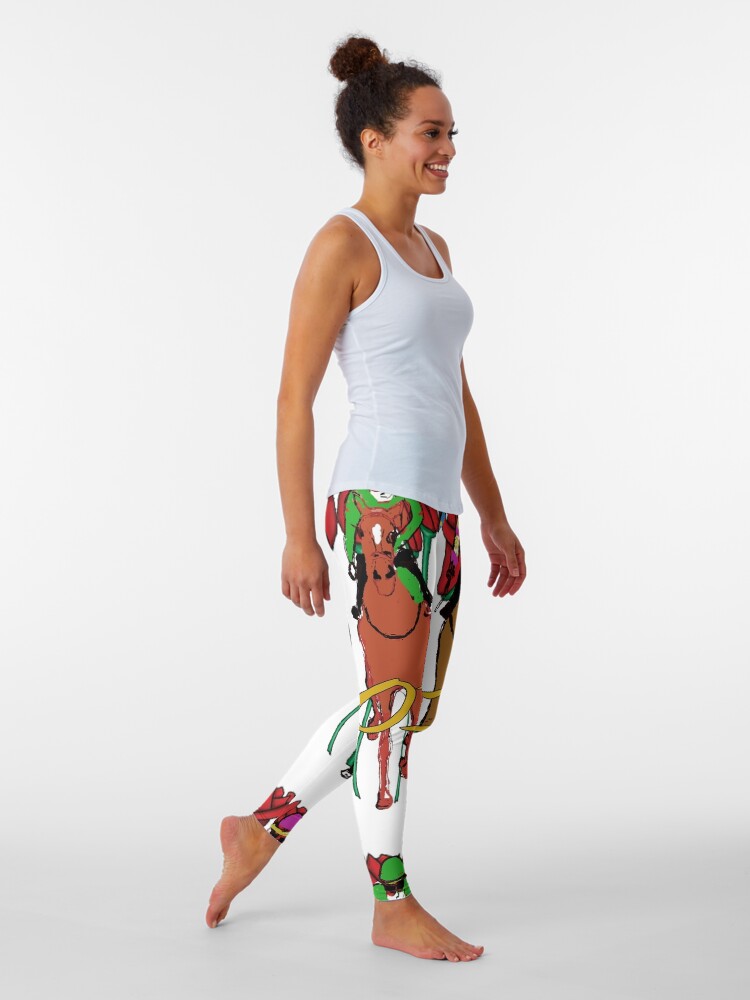 Alternate view of Kentucky Derby 2016 Racehorses Leggings