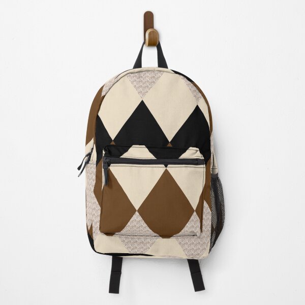 Item preview, Brown and beige chevron argyle diamond pattern designed and sold by BLMcreations.