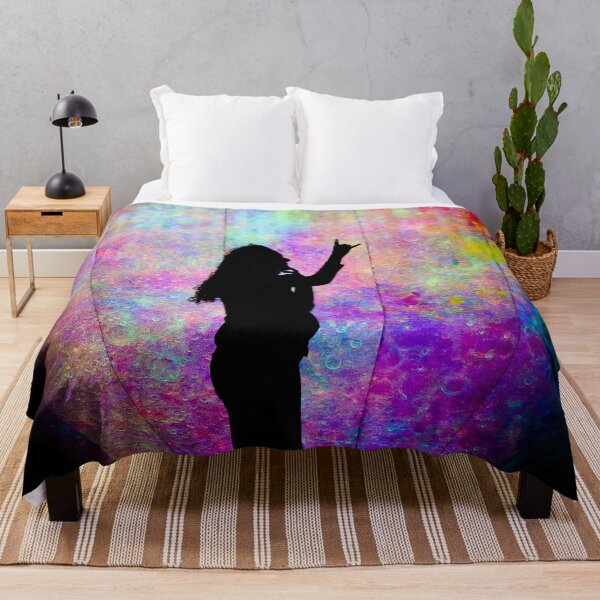 Item preview, Silueta, de, mujer, delante de, pintura, salpicado, luna designed and sold by Robtography.