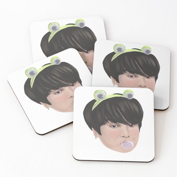 Item preview, Jungkook from bts frog baby with bubble gum  designed and sold by byelvina.