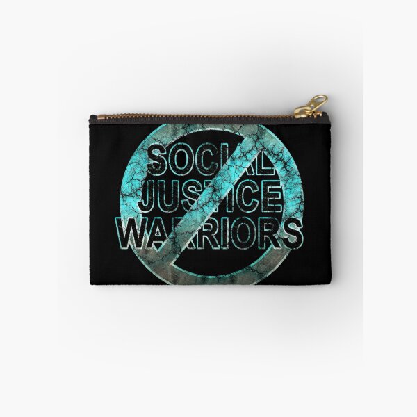 Item preview, NO JUSTICE WARRIORS - destroyed aqua designed and sold by butterflyscream.