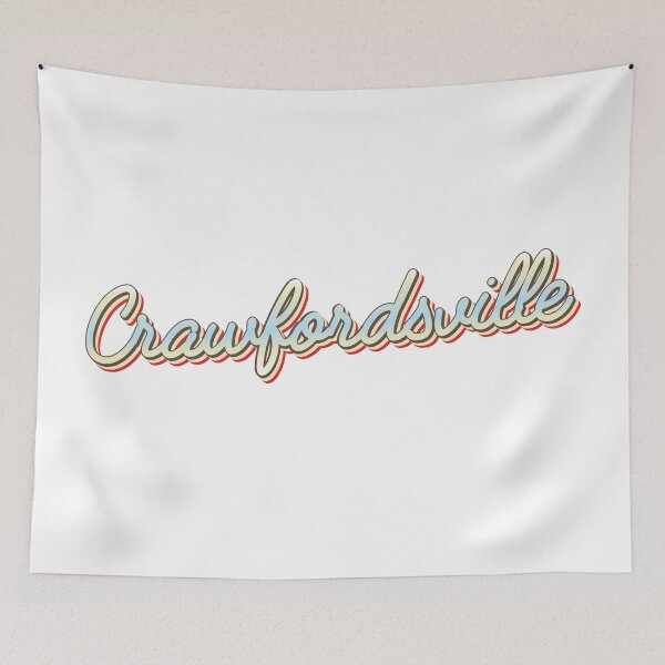 Item preview, Crawfordsville College Town Script 1 designed and sold by Lokalista.