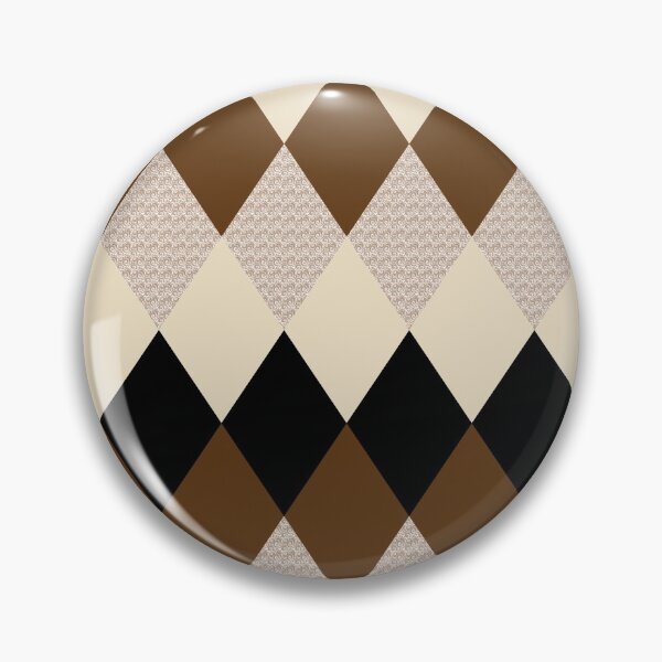Item preview, Brown and beige chevron argyle diamond pattern designed and sold by BLMcreations.