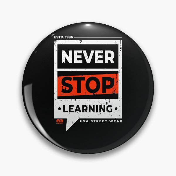Item preview, Never stop learning designed and sold by Carlos Portilho.