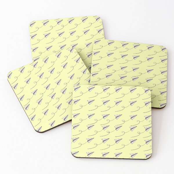 Item preview, Paper Plane Flying Light Yellow Lemon designed and sold by Miezka.