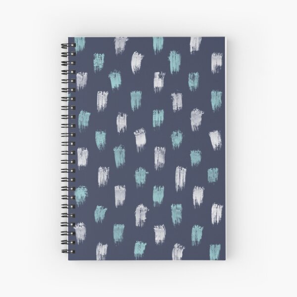 Blue Scandi dots Spiral Notebook