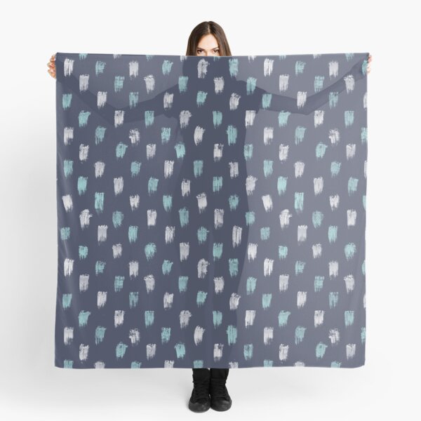 Blue Scandi dots Scarf