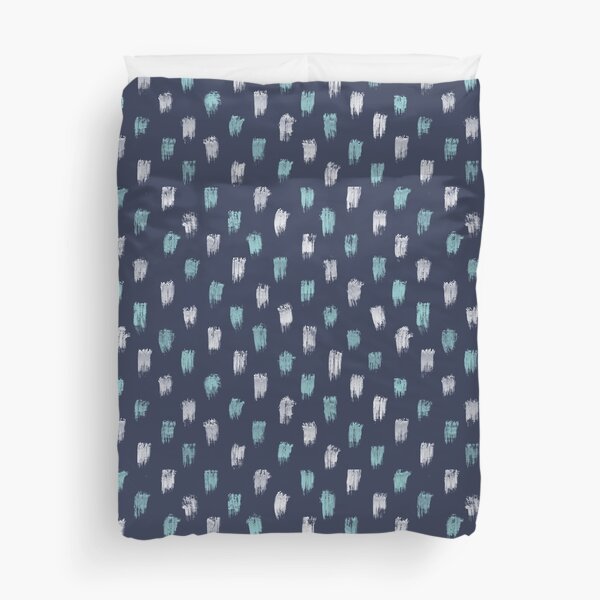 Blue Scandi dots Duvet Cover