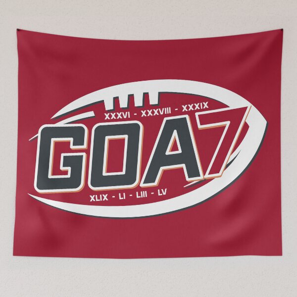 Item preview, Limited Edition GOAT 7 Rings Shirt, 7 Times Super Bowl Champs Bucs Shirt, Mug, Hoodie, Sticker, Throw Blanket, Tapestry & Mask! designed and sold by GoatGear.