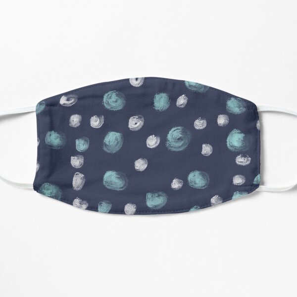 Blue Scandi Paint dots Flat Mask