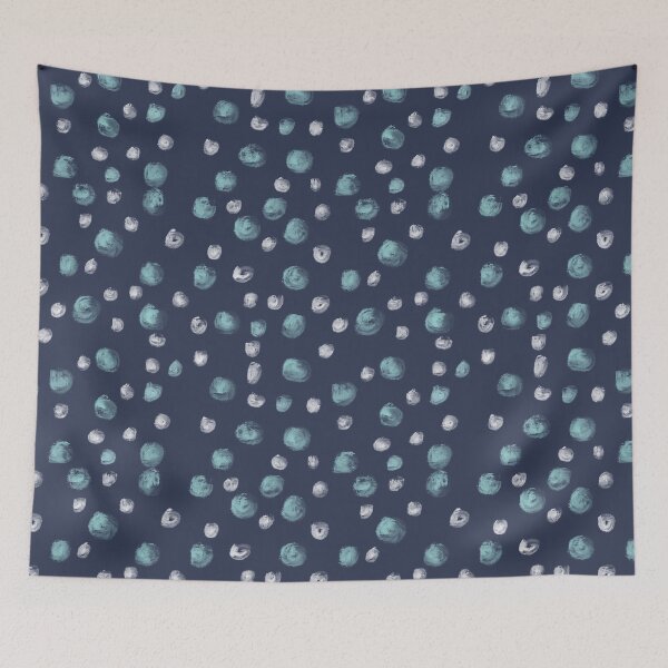 Item preview, Blue Scandi Paint dots designed and sold by SeaverN.