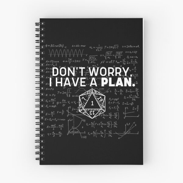 Item preview, Don't Worry, I Have A Plan - Mathematics Equation Print designed and sold by ToplineDesigns.