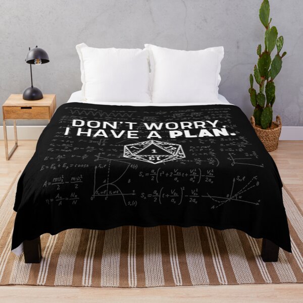 Item preview, Don't Worry, I Have A Plan - Mathematics Equation Print designed and sold by ToplineDesigns.