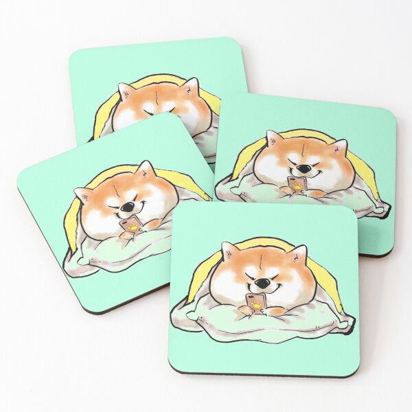 Item preview, sleepy lazy shiba inu japanese dog designed and sold by Teepety Shop.
