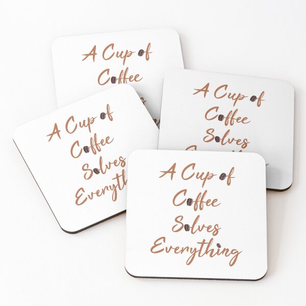 Item preview, A cup of coffee solves everything designed and sold by Elonshop.
