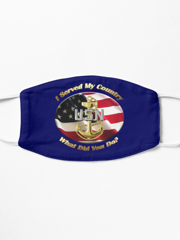 Alternate view of Navy Chief Petty Officer I Served My Country Mask