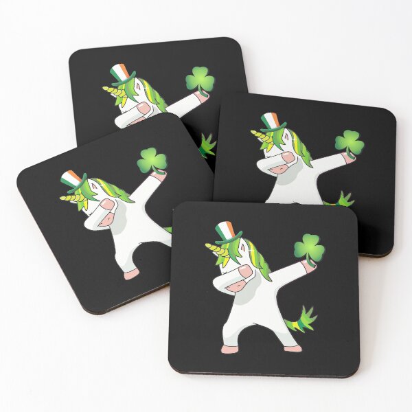 Item preview, St Patricks Day Girls Dabbing Unicorn Leprechaun Lepricorn designed and sold by pannolinno.