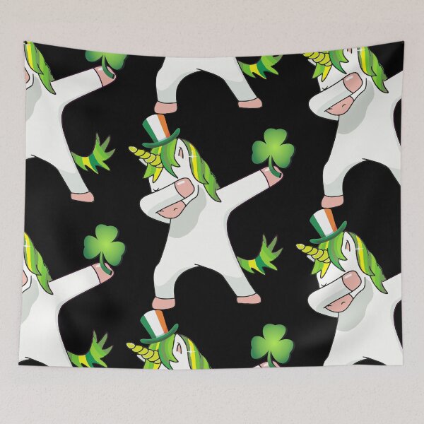 Item preview, St Patricks Day Girls Dabbing Unicorn Leprechaun Lepricorn designed and sold by pannolinno.