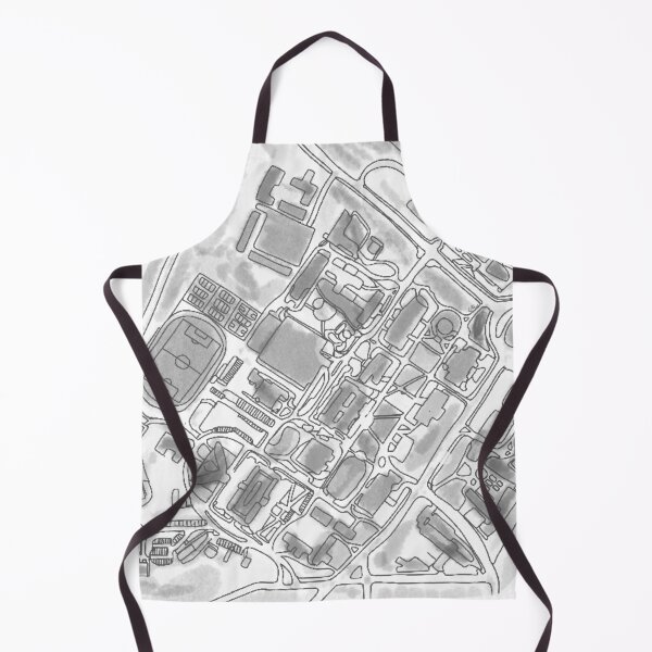 Item preview, lazy map of american university campus: black and white designed and sold by claire k.