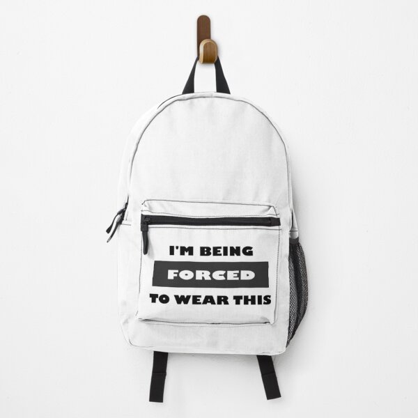 Item preview, I am being forced to wear this funny minimalist block black and white quote saying designed and sold by Deegital18.