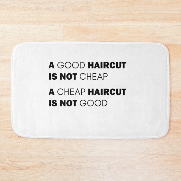 Item preview,  A Good Haircut Funny Hairdressing/ Barbering  Puns ( Black Font ) designed and sold by RomeoSketches.