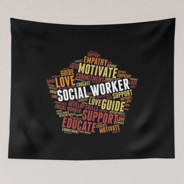 Item preview, Social Worker Words responsibilities  designed and sold by 2blackcherries.