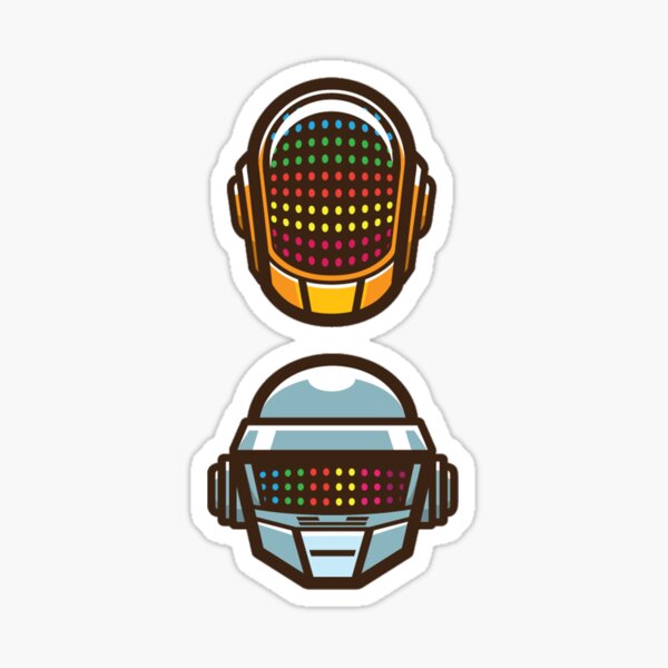 Daft Punk Spacemen Heads HIGH QUALITY Sticker