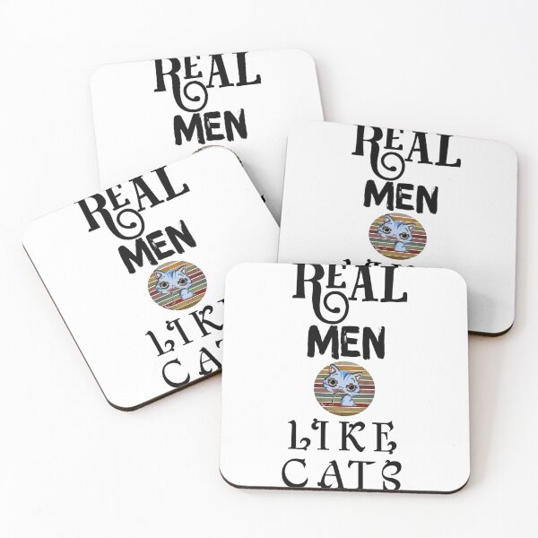 Item preview, Real Men like Cats designed and sold by The Nova Prints .
