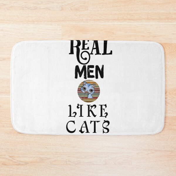 Item preview, Real Men like Cats designed and sold by The Nova Prints .