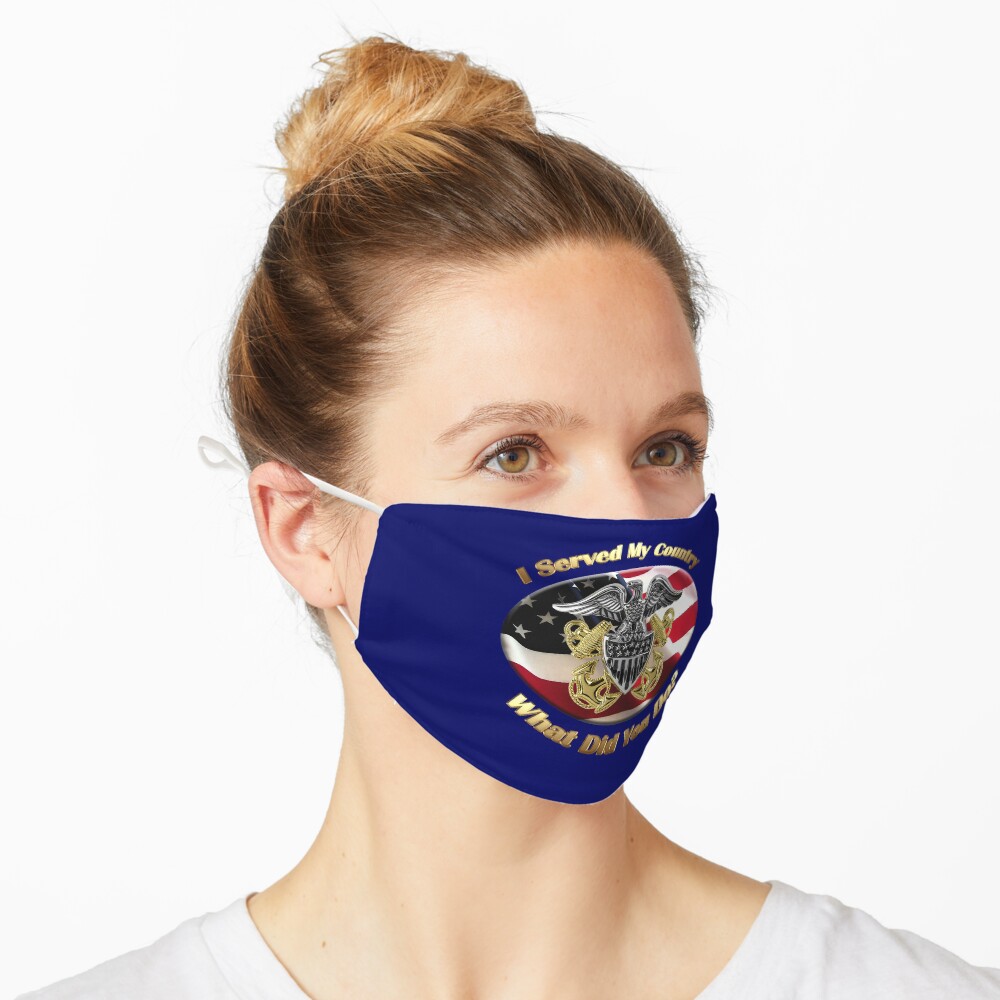 Naval Officer I Served My Country Mask