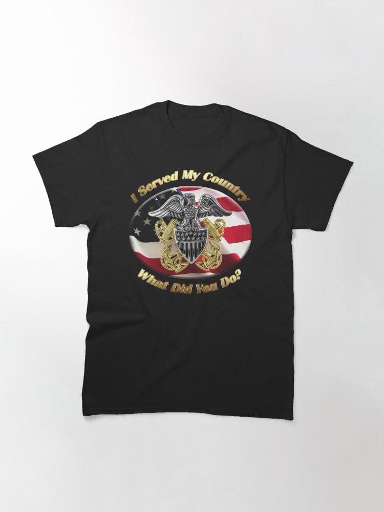 Alternate view of Naval Officer I Served My Country Classic T-Shirt