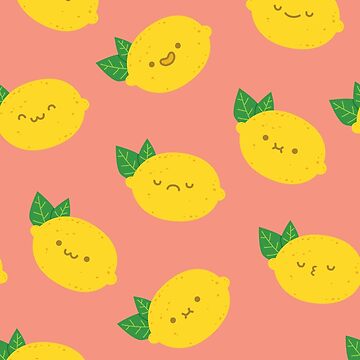 Artwork thumbnail, Cute Lemons - Pink Pattern by ElectricFangs