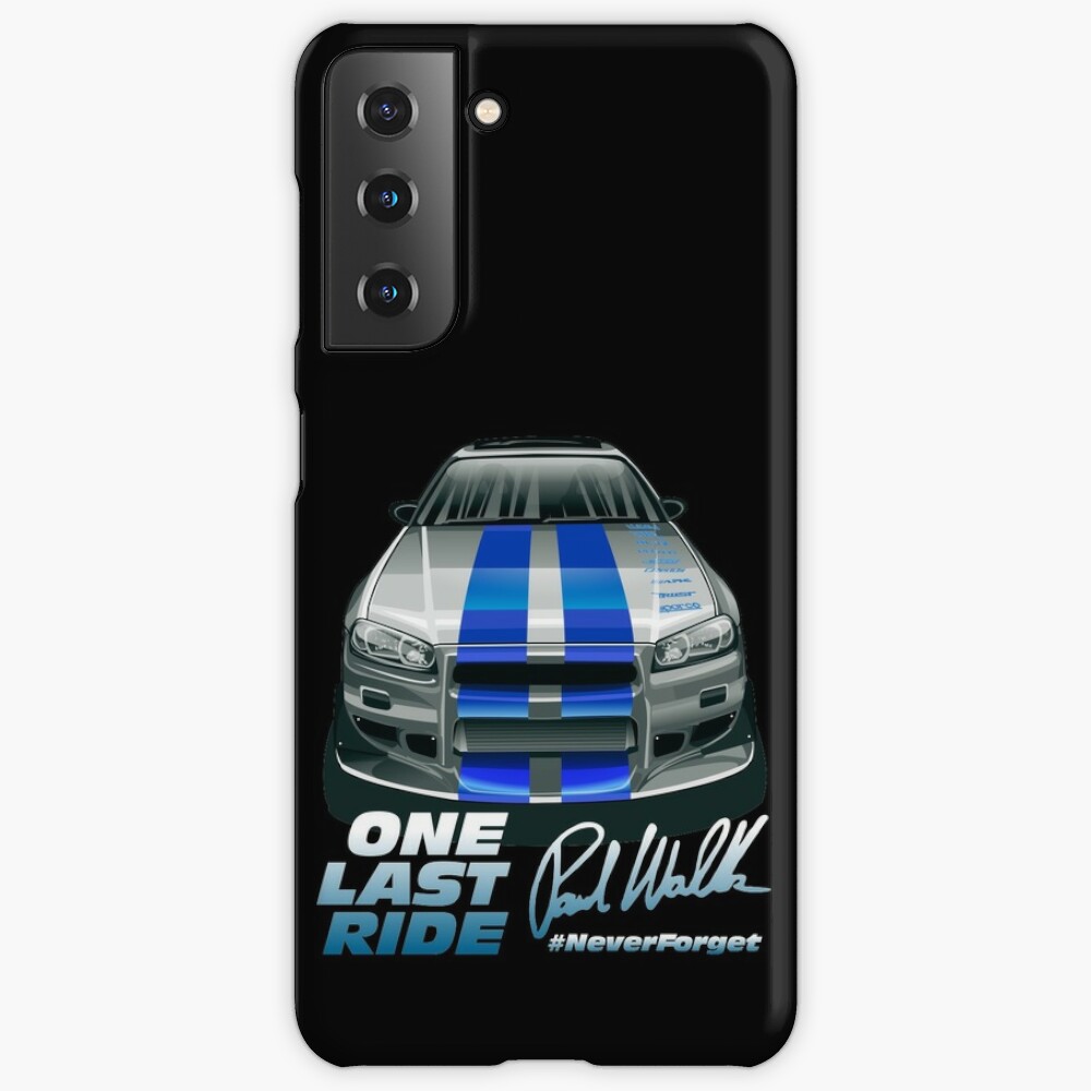 Bewonderenswaardig thema natuurkundige Paul Walker's Nissan Skyline GTR R34 T-Shirt" Samsung Galaxy Phone Case for  Sale by petrothings | Redbubble