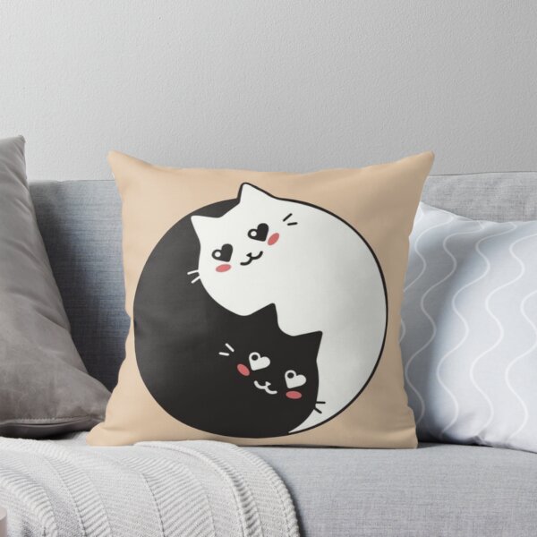 Aperçu de l'œuvre Chats Yin Yang créée et vendue par QualityClo.