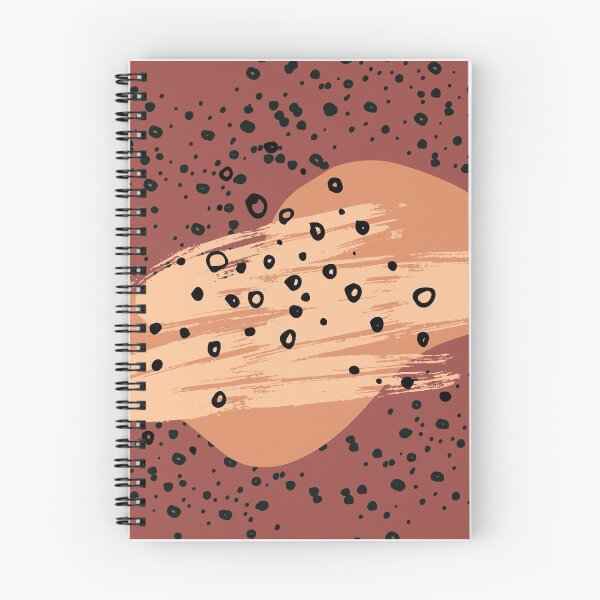 Artikelvorschau, Abstrakte Designkopie mit schwarzen Tupfen auf braunem Hintergrund entworfen und verkauft von TallyS4.