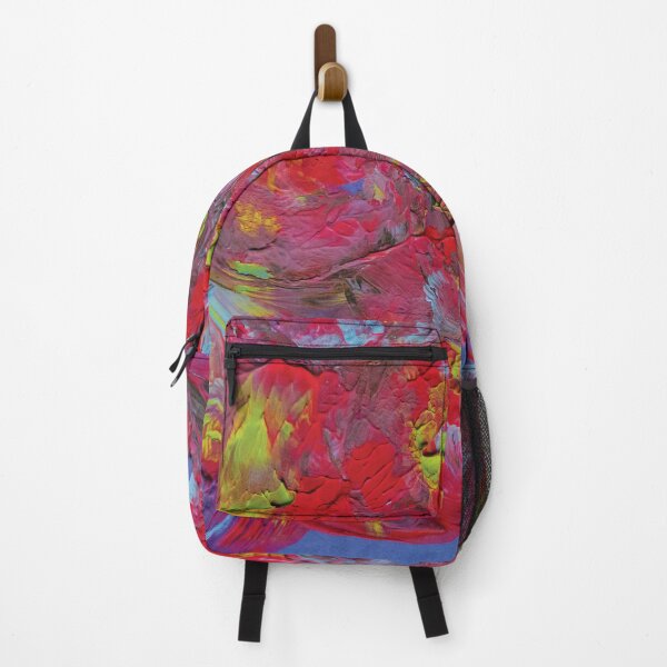 Item preview, Red and Blue Harmony, abstract painting designed and sold by pineappledizajn.