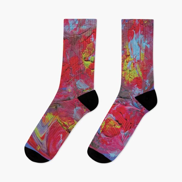 Item preview, Red and Blue Harmony, abstract painting  designed and sold by pineappledizajn.