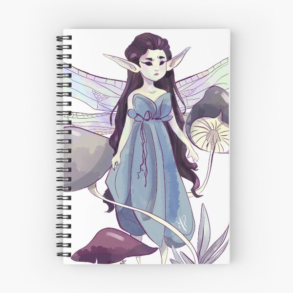 Item preview, Fairy with Mushrooms designed and sold by Maggpie-Art.