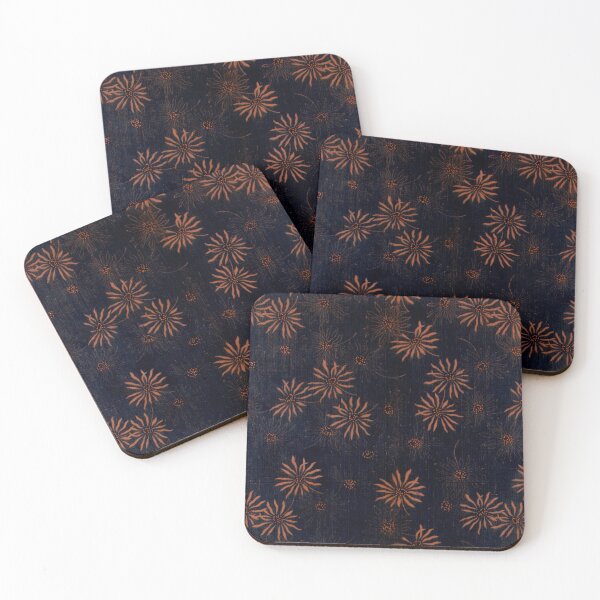 Item preview, Ancient 19th American Daisy Flower Fabric Plant Field Garden Art Orange designed and sold by Midwest-Goods.