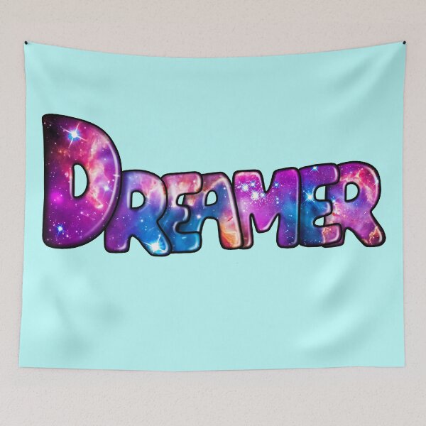 Item preview, Dreamer | Cute Galaxy Starry Bubble Writing | Manifest Rainbow Nebula Graffiti designed and sold by theBlueKazoo.